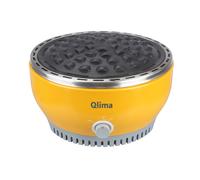 Barbacoa Portátil A Carbón Qlima Njoy 1007 Amarillo De Mesa O Balcón