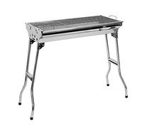 Barbacoa Portátil de Acero Inoxidable Barbacoa Plegable Parrillada Asador al Aire Libre BBQ de Carbón para Cocinar Camping Senderismo Picnics,Parrilla de carbón de acero inoxidable(73*33.5*70cm)