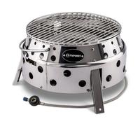 Barbacoa portátil Petromax Atago Gas 3800 W acero inoxidable plegable