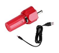 Barbacoa Rotator Motor Rotator Alta eficiencia USB Durable CW CCW Gire alrededor de la parrilla para la parrilla para la barbacoa al aire libre Metal rojo ABS 6.4 x 1.6 x 2.7in