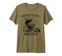 Barbacoa Temporada Cerveza Fría As Camiseta Premium