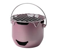 Barbacoas De Carbón Pequeñas - Parrilla Para Acampar Con Rejilla Y Asa - Equipo De Acero Para Barbacoa En Picnic Jardín Playa Camping Exterior