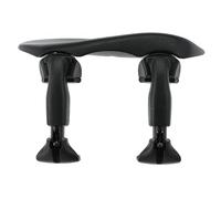 Barbada Wittner Augsburg, barbada central (centrado) Violín 1/8, plástico de alta tecnología, altura e inclinación ajustables, fácil de ajustar, sin destornillador, negro, Made in Germany, 256251