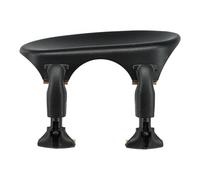 Barbada Wittner, barbada central (centrada) violín 1/8-1/16, plástico de alta tecnología, anatómicamente formada, probada contra alergias, con destornillador, negro, 253151