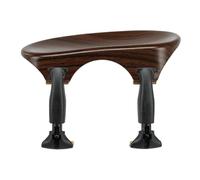 Barbada Wittner, barbada central (centrada) violín 3/4, plástico de alta tecnología, anatómicamente formada, probada contra alergias, con destornillador, color palisandro, 253121P