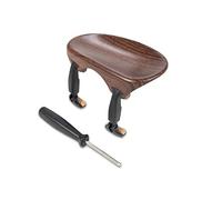 Barbada Wittner, barbada central (centrada) violín 4/4, plástico de alta tecnología, anatómicamente formada, probada contra alergias, con destornillador, color palisandro, 253111P