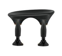 Barbada Wittner, barbada central (centrado) violín 1/2-1/4, plástico de alta tecnología, anatómicamente diseñado, probado para alergias, sin destornillador, negro, Made in Germany, 253231
