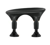 Barbada Wittner, barbada central (centrado) violín 1/8-1/16, plástico de alta tecnología, anatómicamente diseñado, probado para alergias, sin destornillador, negro, Made in Germany, 253251