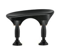 Barbada Wittner, barbada central (centrado) violín 3/4, plástico de alta tecnología, anatómicamente diseñado, probado para alergias, sin destornillador, negro, Made in Germany, 253221