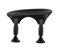 Barbada Wittner, barbada central (centrado) violín 4/4, plástico de alta tecnología, anatómicamente diseñado, probado para alergias, sin destornillador, negro, Made in Germany, 253211