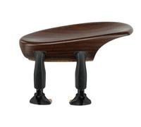 Barbada Wittner, barbada lateral violín 4/4, plástico de alta tecnología, anatómicamente diseñado, probado para alergias, con destornillador, color palisandro, Made in Germany, 250111P