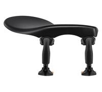 Wittner mentonera Zuerich, mentonera lateral violín 4/4-3/4, plástico de alta tecnología, regulable en altura, inclinación seleccionable, sin destornillador, negro, 258211, Made in Germany