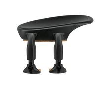 Wittner mentonera, mentonera lateral violín 1/2-1/4, plástico de alta tecnología, moldeado anatómicamente, antialérgico, sin destornillador, negro, 250231, Made in Germany