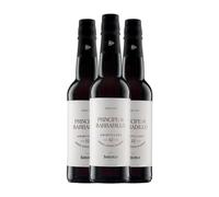 Barbadillo Amontillado Príncipe Palomino Fino Jerez-Xérès-Sherry Media Botella 37 cl Vino generoso (Caja de 3 Media Botella de 37 cl)