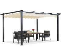 Barbados pérgola de terraza 3x4 m Garden Point beige antracita