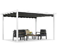 Barbados pérgola de terraza 3x4 m Garden Point blanco-antracita