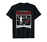 Barbanegra Edward Teach Outer Banks NC OBX Carolina del Norte Camiseta