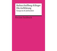 Barbara Stollbe Die Aufklärung: Europa im 18. Jahrhundert (Reclams (Tapa blanda)