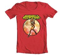 Barbarella Death Row Records t Shirt Retro Sci fi Movie Vintage Science Fiction Graphic tee Fonda(X-Large)