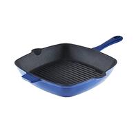 Barbary & Oak BO800256BLU Sartén de hierro fundido, 26 cm, color azul