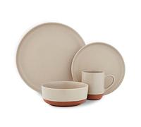 Barbary & Oak BO867014STN Verona - Vajilla de 16 piezas, fabricada en terracota, piedra