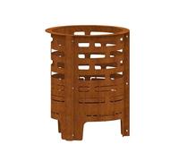Barbecook brasero Jules con cenicero Integrado en Acero corten preoxidado, brasero para Barbacoa de Exterior, 43x56cm