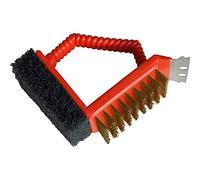 Barbecook Cepillo 3 En 1 Tres Funciones: Fregado, Cepillado, Raspado, Rojo, 11.5x7.2x9.5 cm, 2230202000