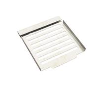 Barbecook parrilla para brasas Pedro de acero inoxidable, 23×22×2cm, parrilla para barbacoa de carbón y cocina al aire libre