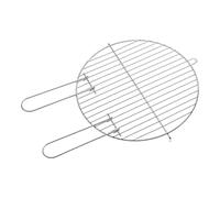 Barbecook Parrilla redonda de 40 cm con dos asas fijas para barbacoa de carbón, accesorios para barbacoa, acero inoxidable, fácil de limpiar