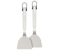 Barbecook Set de 2 espátulas Premium para Plancha, Utensilios para Plancha de Barbacoa, Acero Inoxidable, 33cm