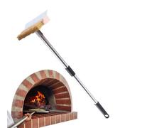 Barbecue Brush for Grill - Durable Pizza Oven Scraper for Outdoor Cooking | Stainless Steel Wire with Heat Resistant Handle, Ideal for Backyard Grates, Culinary Schools, Professional and Home Chefs
