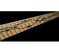 Barbed wire Fret Markers Stickers Inlays Vinyl From Guitars & Bass (negro)