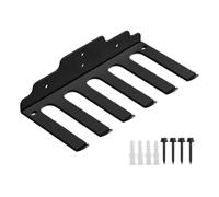 Barbell Hanger Wall, Purpose Workout, 11,81 x 6,14 in 6 Hook Storage Rack, Anti Rust Coated Finish, Resistance Bands Organizer for Lifting, Belt Holder, Home, Gimnasio, Garage Use