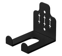 Barbell Holder, Vertical Wall-Mounted Rack, Heavy-Duty - Marco de metal sin deslizamiento, espacio de ahorro de espacio Dumbbell Shelf, diseño compacto, acabado negro, pequeño espacio comercial