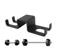 Barbell Wall Holder, Vertical Wall Mount Barbell Rack, Heavy Duty Gym Equipment, Space Saving Strength Training Organizer for Functional Fitness at Home