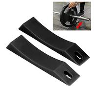 Barbell Wedge, Barbell Jack Line Silicona Barbell Placas Barbell Cuña de peso muerto antideslizante portátil para gimnasio para el hogar(black)