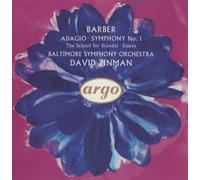Barber: Adagio; Symphony No.1 etc. by Baltimore Symphony Orchestra [Orchestra], David Zinman [Conductor] (1992) Audio CD