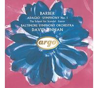 Barber: Adagio; Symphony No.1 etc. by Barber (1992-10-13)