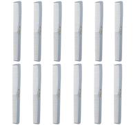 Barber Beauty Cleopatra 400 All Purpose Comb - Cepillo de pelo (12 unidades, 12 unidades), color gris