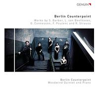 Barber, Beethoven, Poulenc, Strauss : Quintette à vents et piano. Berlin Counterpoint.