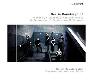 Barber, Beethoven, Poulenc, Strauss : Quintette à vents et piano. Berlin Counterpoint.