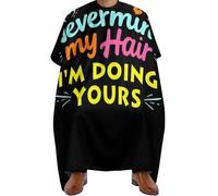 Barber Cape Cita No te preocupes por mi cabello, yo me encargo del tuyo, Unisex Delantal de Barbero Transpirable Capa de Peluqueria para Salón Cabello 140X168cm