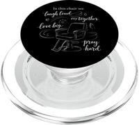 Barber Chair Life Funny Hairstylist Barber Shop Humor PopSockets PopGrip para MagSafe