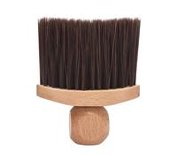 Barber Duster Brush - Soft-Bristle Hairdressing Accessories, Neck Dusting Brush With Wooden Handle | For Barbershops Beauty Salons Residential Homes Apartment Hairdressers Men Husbands Grandfathers