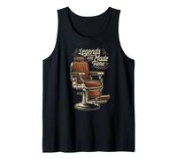 Barber Hairdresser Hair Stylist Haircut Chair Barbershop Camiseta sin Mangas