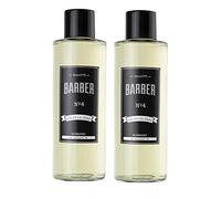 BARBER MARMARA Agua de colonia para hombre nº 4 (2 x 500 ml) en frasco de cristal para después del afeitado, 2 unidades