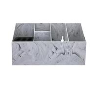 Ｚｉａｌｏｆｉ Barber Organizador Caja Soporte Tijeras Peine Accesorios Material Pp y Eva Función Desmontable Adecuado para Peluqueros Salones Estilistas Estaciones, Gris Claro