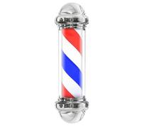 Barber Pole Retro LED Barber Pole, Poste De Barbero Luminoso De Exteriores, Luz Giratoria De Peluquería, Poste Barbero, Peluquería Light, Poste De Peluquería Tradicional D,50cm