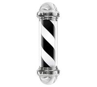 Barber Pole Retro LED Barber Pole, Poste De Barbero Luminoso De Exteriores, Luz Giratoria De Peluquería, Poste Barbero, Peluquería Light, Poste De Peluquería Tradicional C,50cm
