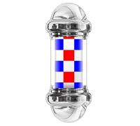 Barber Pole Retro LED Barber Pole, Poste De Barbero Luminoso De Exteriores, Luz Giratoria De Peluquería, Poste Barbero, Peluquería Light, Poste De Peluquería Tradicional E,100cm